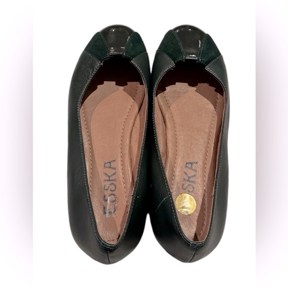 Esska Women's Beli Flat Shoe Green Size 7 - Picture 3 of 4